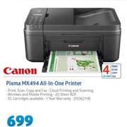 Canon Pixma MX494 All In One Printer