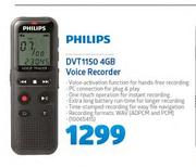Philips DVT1150 4GB Voice Recorder