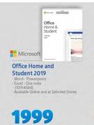 Microsoft Office Home & Student 2019