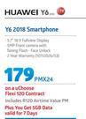 Huawei Y6 2018 Smartphone LTE-On A uChoose Flexi 120