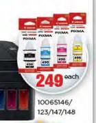 Canon Ink 10065146/123/147/148-Each