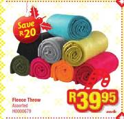 Fleece Throw Assorted H0000679