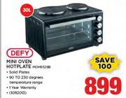 Defy 30L Mini Oven Hotplate MOH9328B