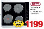 Defy Solid Hob DHD398
