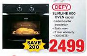 Defy Cookerhood DCH290+Defy Solid Hob DHD396+Defy Slimline 600 Oven DBO331-For All 3