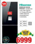 Hisense 420Ltr Mirror Door Fridge H420BMI-WD