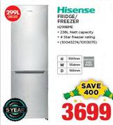 Hisense 299Ltr Fridge/Freezer H299BME