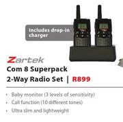Zartek Com 8 Superpack 2-Way Radio Set