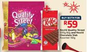 Nestle Quality Street 500G And Nestle Chocolate Slab-150G