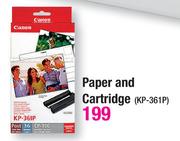 Canon Paper And Cartridge KP-361P