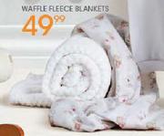 Waffle Fleece Blankets-Each