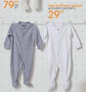 100% Cotton + Quality Assorted Sleepsuits-Each
