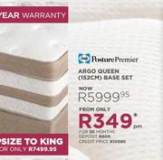 Sealy Posture Premier Argo Queen (152cm) Base Set