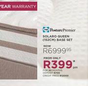 Sealy Posture Premier Solaro Queen (152cm) Base Set