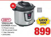 Defy 6Ltr Pressure Cooker PC600S