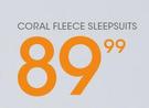Coral Fleece Sleepsuits