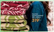 Assorted Double Blankets-200x230cm each
