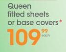 Queen Fitted-Sheets Or Base Covers Each