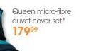 Queen Micro-Fibre Duvel Cover Set