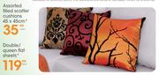 Assorted Fitted Scatter Cushions-45x45cm Each