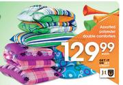 Assorted Polyester Double Comforters Each