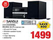 Sansui 2.0 Channel Micro Hi-Fi(Finesse CDB)