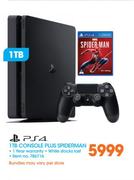 PS4 1TB Console Plus Spiderman