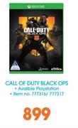 Xbox One Call Of Duty Black OPS