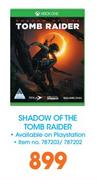 Xbox One Shadow Of The Tomb Raider