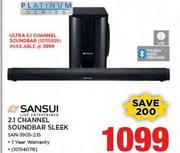 Sansui 2.1 Channel Sounbar Sleek SAN-3905-215