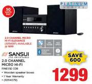 Sansui 2.0 Channel Micro Hi-Fi Finesse CDB 