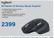 Logitech MX Master 3S Wireless Mouse Graphite
