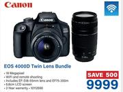 Canon EOS 4000D Twin Lens Bundle