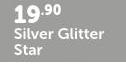 Silver Glitter Star