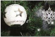 2 Assorted Metallic Snowflake Balls