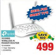 Tp-Link 300MBS Wireless N Modem Router TD-W8961N