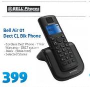 Bell Phones Bell Air 01 Dect CL Blk Phone