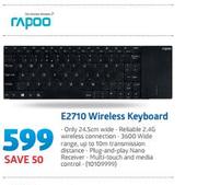 Rapoo E2710 Wireless Keyboard