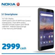 Nokia 3.1 Smartphone 