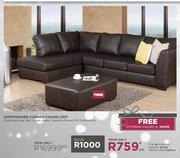 Northshore Corner Chaise Unit With Free Ottoman