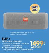 JBL Flip 4 Portable Speaker-Each