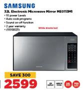Samsung 32Ltr Electronic Microwave (Mirror) MEO113MI