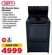 Defy 78Ltr Electric Stove DSS694X