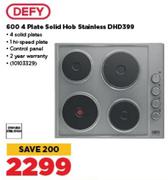 Defy 600 4 Plate Solid Hob (Stainless) DHD399