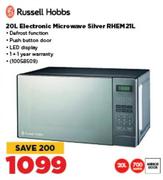 Russell Hobbs 20Ltr Electronic Microwave (Silver) RHEM21L