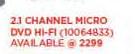JVC 2.1 Channel Micro DVD Hi-Fi