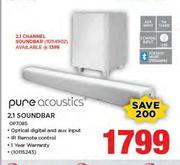 Pure Acoustics 2.1 Soundbar OP7085