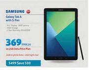 Samsung Galaxy Tab A With S-Pen LTE-On 2GB Data Price Plan