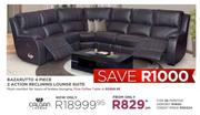 Calgan Bazarutto 4 Piece 2 Action Reclining Lounge Suite