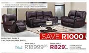 Viali Roxford 3 Piece 3 Action Lounge Suite